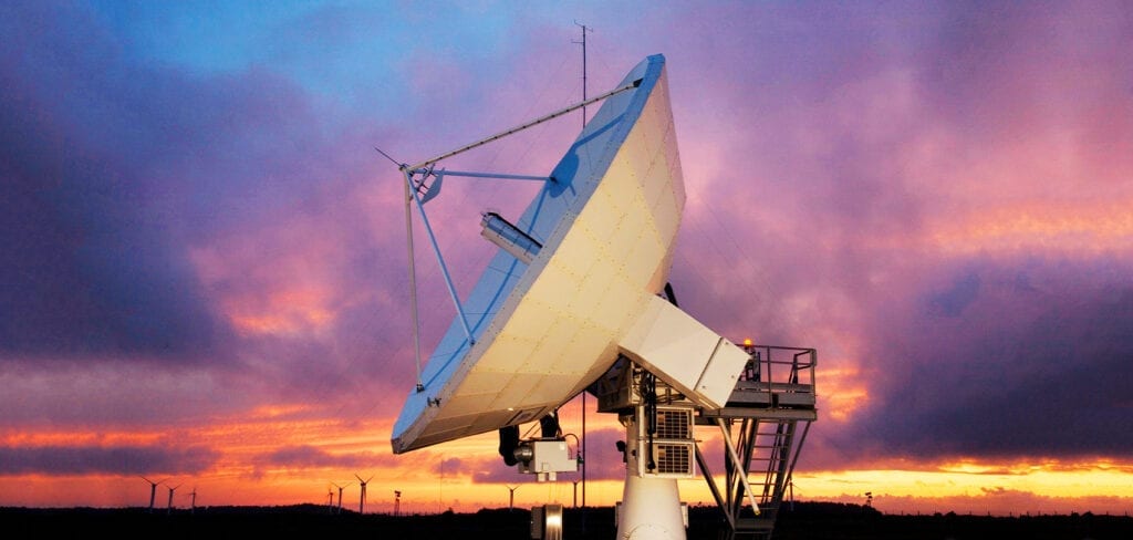 Satellite Dish at sunset